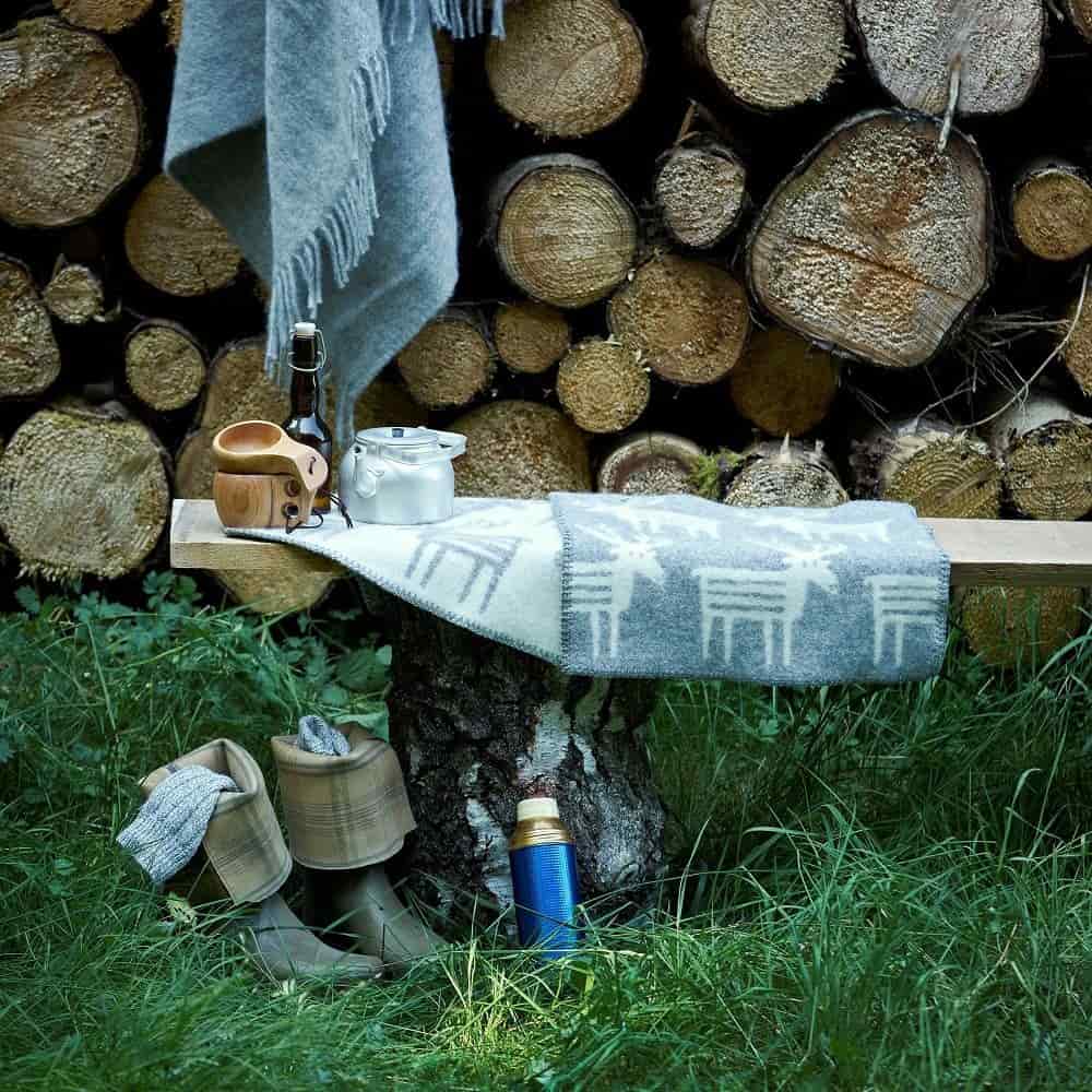 KLIPPAN/クリッパン エコウール ウールシートブランケット HOUSE